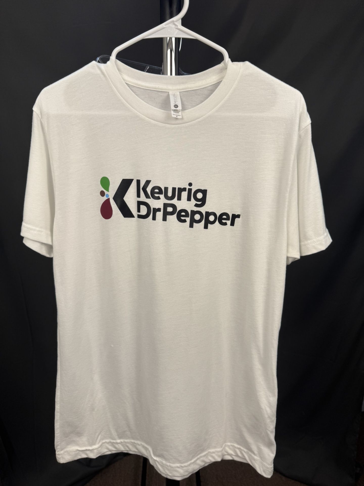 Keurig Dr Pepper Logo T-Shirt – White – Size M