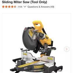 60V Lithium-Ion 12 in. Cordless Sliding Miter Saw (Tool Only)