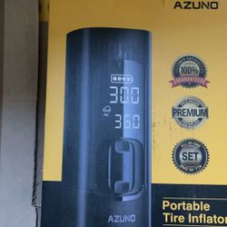 AZUNO Tire Inflator Portable Air Compressor, 3X Fast Inflation Portable Air Pump, Auto Shut-Off Tire Pump