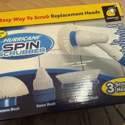BNEW Hurricane Spin Scrubber Replacement Brush Heads 3-Pack