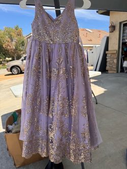 Girls lilac dress size 8/10