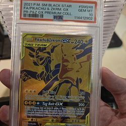 Pokemon Zekrom Pikachu SM248 PSA 10