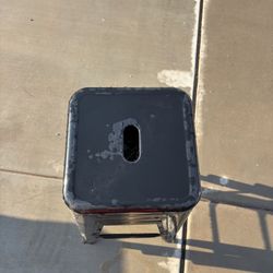 Black Metal Stools X4