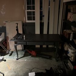 Solid Oak Refinished Desk