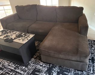 Gray Sectional Sofa with Chaise