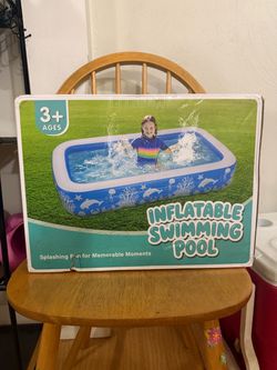 Inflatable Swimming Pool for Kids Ages 3+