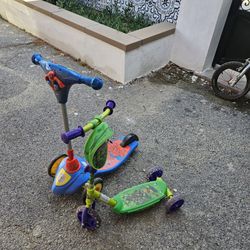 Ninja Turtle Spider Man Scooters