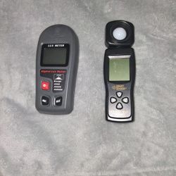 Two Digital Lux Meters