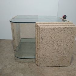 2 Cantera Glass Top Tables