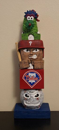 PHILADELPHIA PHILLIES 16" TIKI TOTEM STATUE - OFFICIALLY LICENSED