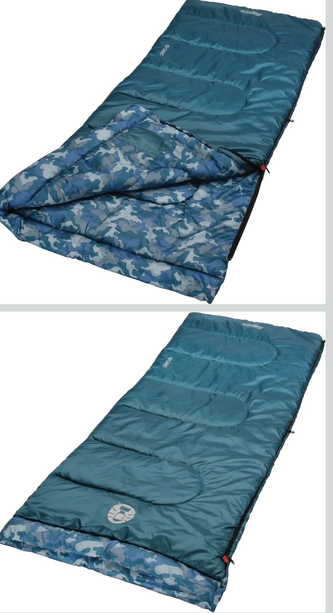 Coleman Kids 45°F Sleeping Bag for Children up to 5ft 5in Tall