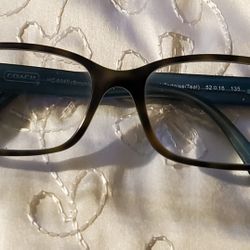 Coach Eyeglass Frames - HC6040 - Brooklyn -  52-16-135 - Tortoise/Teal 