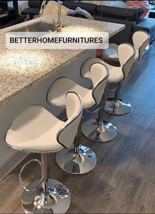 Modern Adjustable Barstools/ Bar Stools/ Barstool/ Bar Stool In Box $110 Each// Finance Available Only $1 Down.