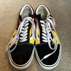 Vans Flame Sneakers Size 11