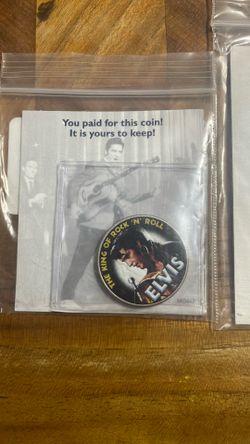 Elvis, Princess Diana, And Sitting Bull Coins