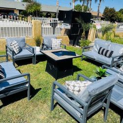 Brand New Patio Outdoor Furniture Set With Fire Pit