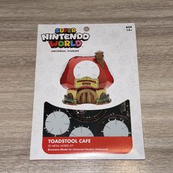 New Universal Studios Super Nintendo World Toadstool Cafe 3D Metal Model Kit