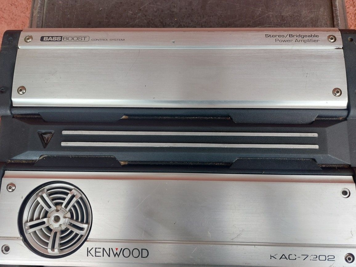 AMPLIFICADOR AMPLIFIER KENWOOD 2 CHANELS MONO BLOCK GOOD CONDICIÓN ABLO ESPAÑOL