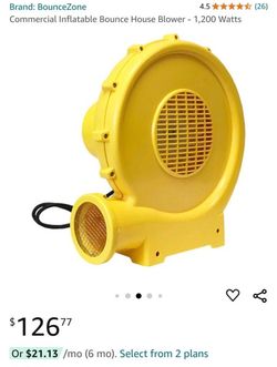 Bounce house pump blower