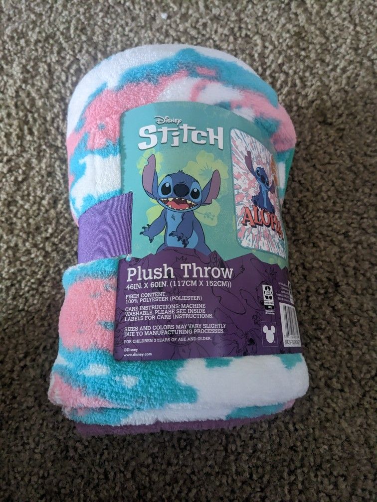 New Stitch Plush Throw