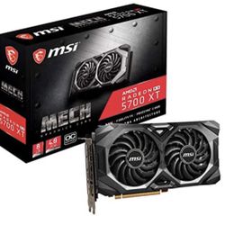 MSI Gaming Radeon Rx 5700 Xt Boost Clock: 1925 MHz 256-bit 8GB GDDR6 DP/HDMI Dual Fans Crossfire Freesync Navi Architecture Graphics Card (RX 5700 Xt 