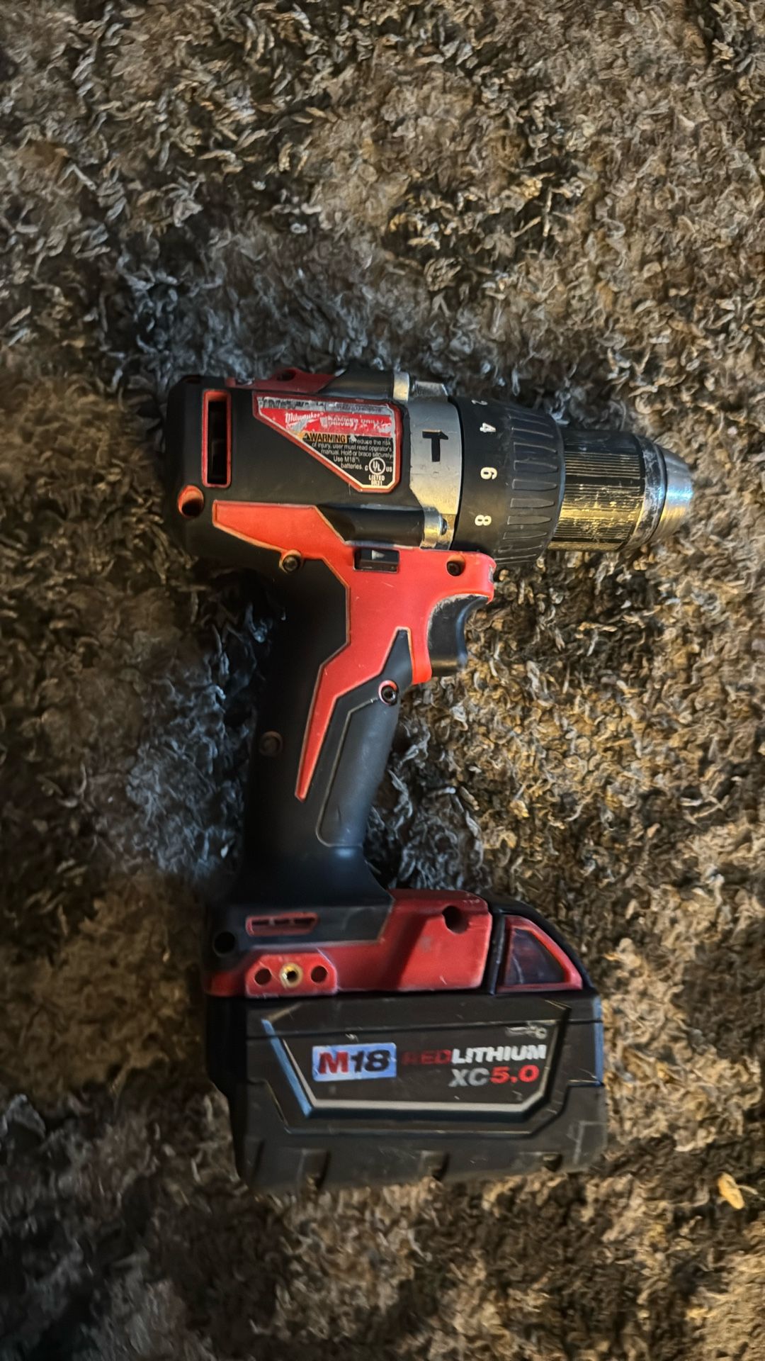 Milwaukee M18 18V Lithium-Ion Brushless Cordless 1/2 in. Compact Hammer Drill Tool Only