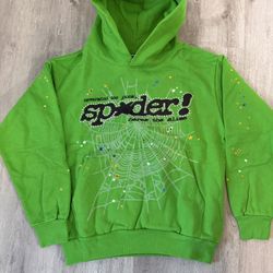 *NEW* Slime Green Sp5der Hoodie Size Small, Med, Large Available 100% Authentic Comes With Receipt.