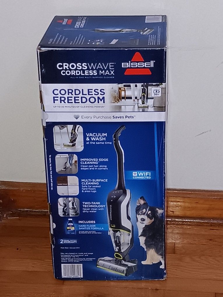 Wifi Crosswave Cordless Max Bissell 36volt Also Shampo Floors(Brand New In Box)