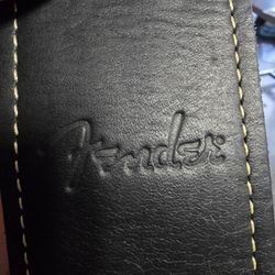 Leather Fender Guitar Strap