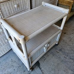 Wicker TV Stand