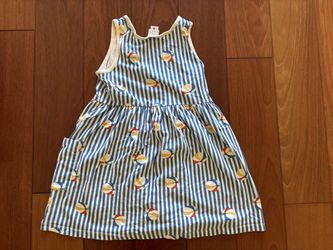 Hanna Andersson Girls Beachball Dress - Size 6 (130)