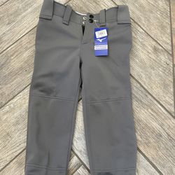 Mizuno Charcoal, Gray Youth, Medium Softball Pants