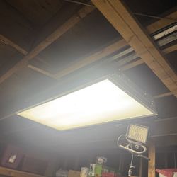 Shop Light Garage Fixture 4 Foot Four Lamps