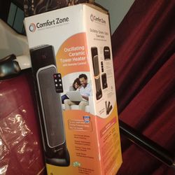 Comfort zone oscillating ceramic digital tower heater new $30 cash local pickup firm price fcfs
