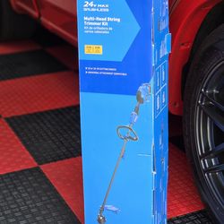 Brand New KOBALT 24-volt 15-in Split Shaft Attachment Capable Battery String Trimmer 4.0 Ah (Battery Included) (Charger Included)