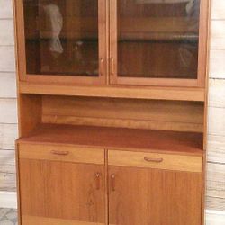 Clausen & Sons - Mid Century Teak Cabinet with Adjustable Shelves - Delivered
