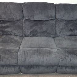 Ashley Furniture Draycoll Manual Reclining Zero Wall Sofa with USB charging port, charcoal  (Sofa #1)