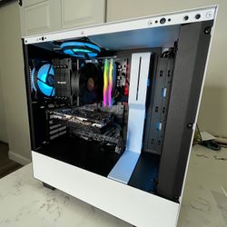 New Gaming Custom Build Pc, RX 580, Ryzen 5 3,6.  NZXT Case, MSI B450 Tomahawk Motherboard, T- Force Ram, All Specs In The Description