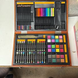 Art Box Crayon Colored Pencils Watercolor 