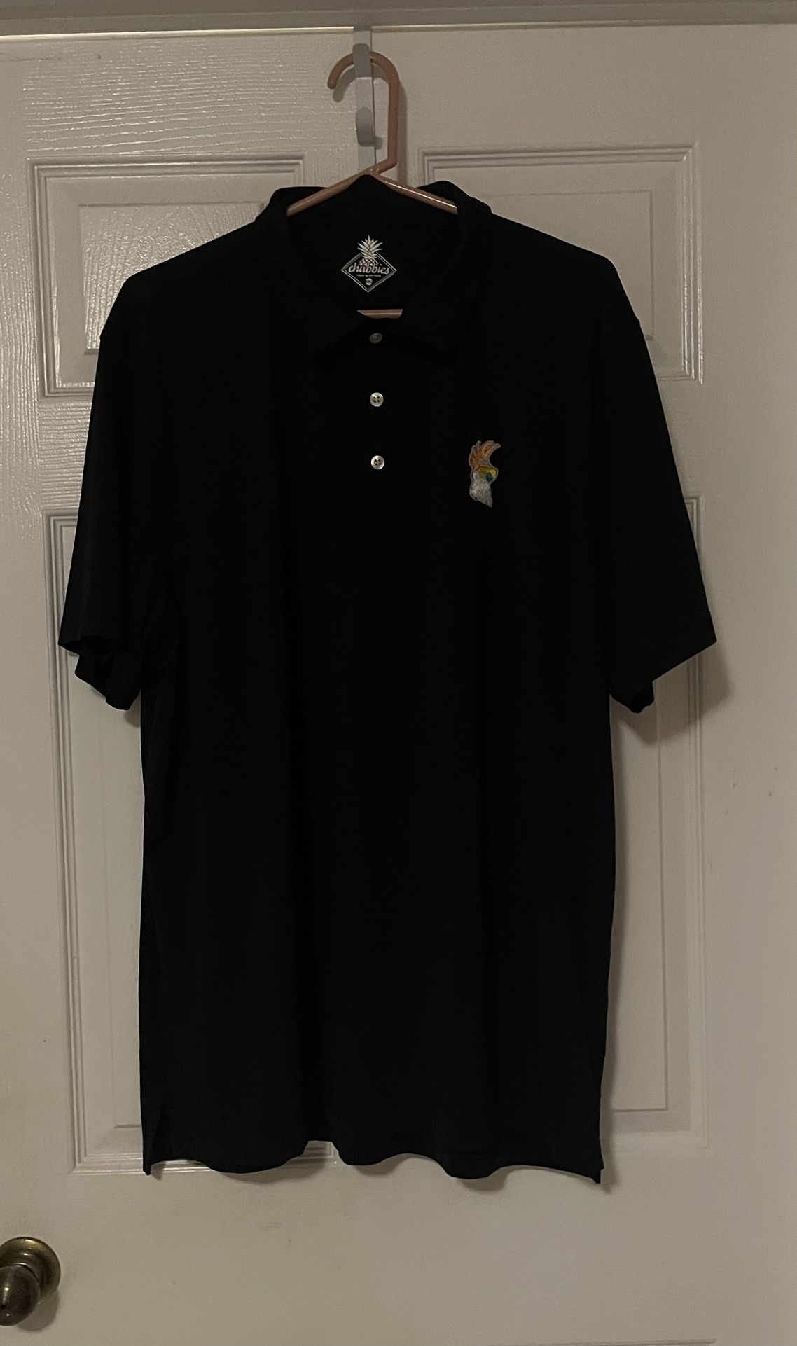 Men’s Black Polo Shirt Size 2XL