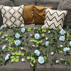 Arch Blue Flowers 