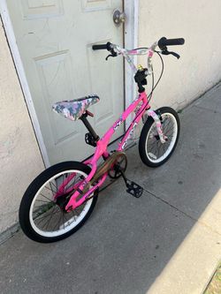 Kids Pink BMX-Style Bike