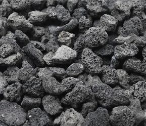 Black Small/medium Landscaping Lava Rock