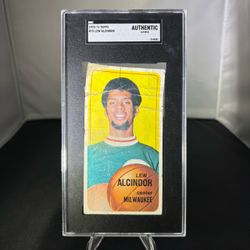1970-71 Topps SGC Authentic Kareem Abdul-Jabbar (Lew Alcindor) #75