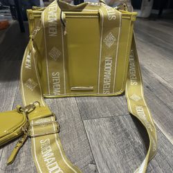 Steve Madden Bwebberp Crossbody TikTok Women's Tote Bag - Mustard