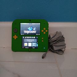 Green Nintendo 2DS (Ocarina of Time Edition) (No Stylus)