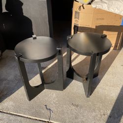 Set Of 2 Side Tables End Tables Nightstands 