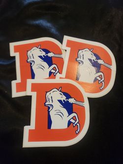 Vintage Denver Broncos Sticker/Decal From The 90s