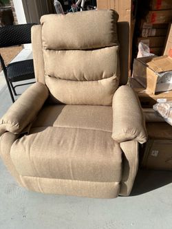 Beige Chair - Brand New- Needs TLC can’t get it to recline.