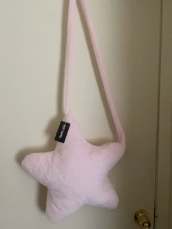 Hot topic pink star plush bag *New*